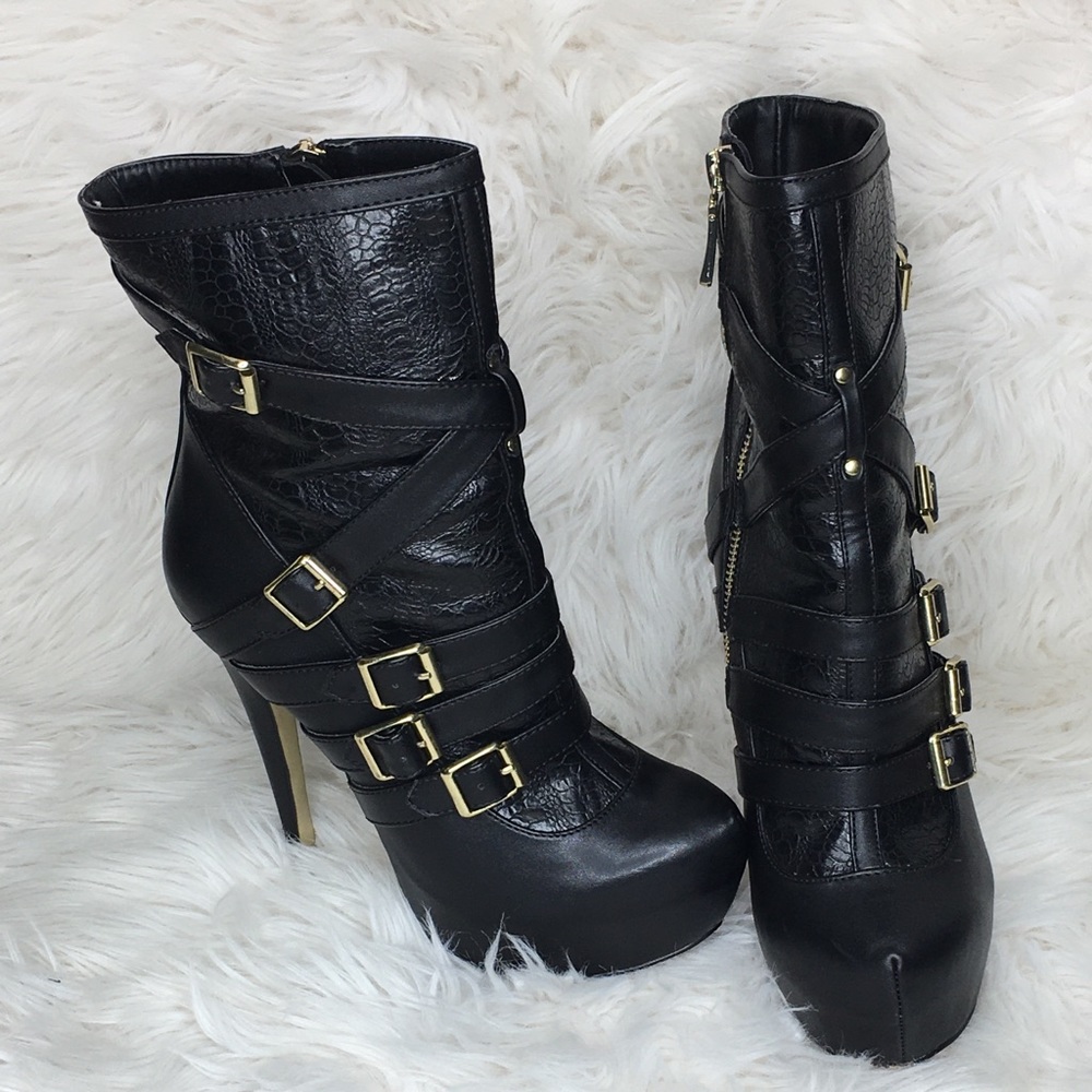 Black Bebe Booties